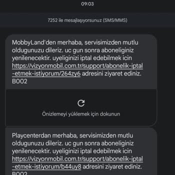 Vizyon Elektronik Para Benim Bilgim Dahilinde Olmadan Abone Yapıp Para Çekiliyor