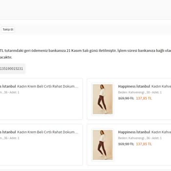 Trendyol Fiyatları Doğru Değil