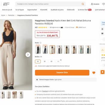 Happiness İstanbul (Trendyol) Trendyol Fiyatları Doğru Değil