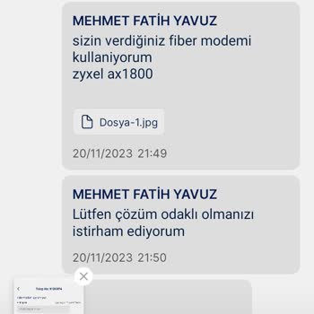 Comnet İnternet Teknik Servis Göndermiyor