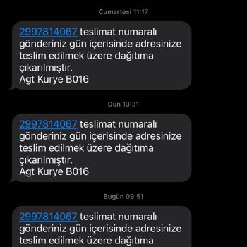 AGT Kurye (aynigunteslim.com) Adres Karışıklığı Ve İletişim Sorunu