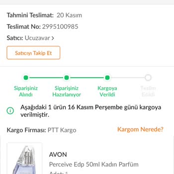 Trendyol Kargom Teslim Edilmiyor