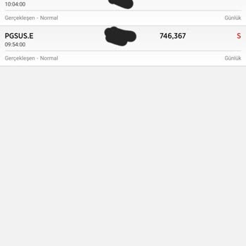 VakıfBank Tradeonline Teorik Eşleşmede Emir Gerçekleşmedi.