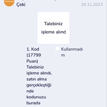 Momento Özel Tutarda Hediye Kodu Sorunu