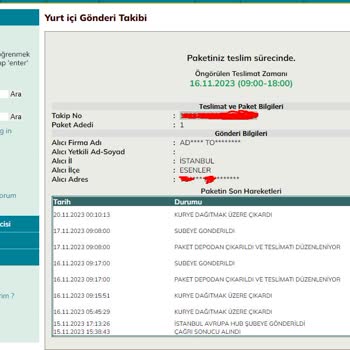 UPS Türkiye Şikayeti