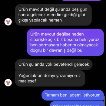 Shopier Shopıer Vovobey Giyim Mağazası İademi Yapmıyor!