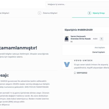 Shopier Shopıer Vovobey Giyim Mağazası İademi Yapmıyor!