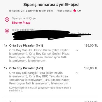 Yemek Sepeti Parasını Ödediğim Ürünü Göndermiyor Ve İadesini Yapmıyor!