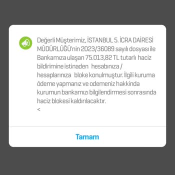 TikTak Kirala Haksız İcra Dosyası