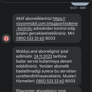 Mobbyland Vizyon Mobil İzinsiz Üye Yapıp Para Çekmiş