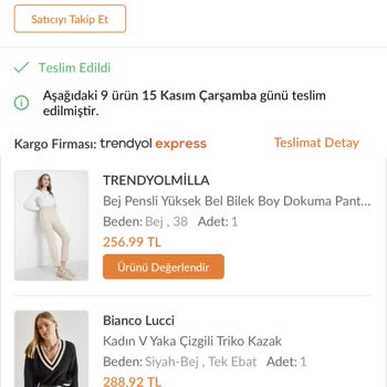 Trendyol Eksik Ürün Yollama