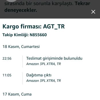 AGT Kargo Ürünümü Teslim Etmiyor.