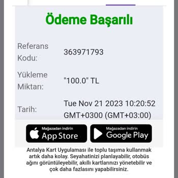Antalya Kart Online Dolum Bekleyen İşlem Yoktur Uyarısı