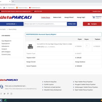 Usta Parçacı Müşteri Hizmetleri