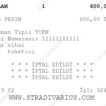 Stradivarius Kartın Boş Çıkması