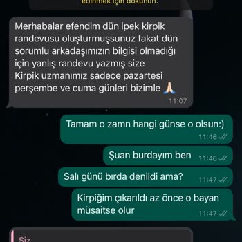 Eylül Öztürk Nail Spa Yapılmayan İşlem Ücreti Almak