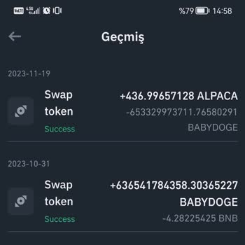 Binance Pancakeswap Paramı Yedi Swap Yaparken