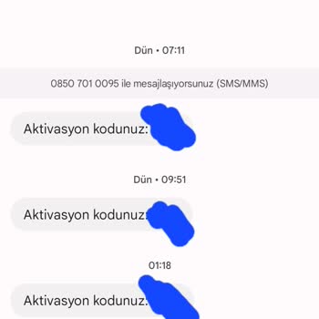 0850 701 00 95 Bilgim Dışında Hesap Aktive Ettiler