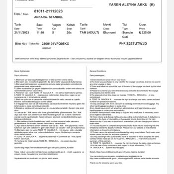 YHT Ankara Eskişehir Gecikme