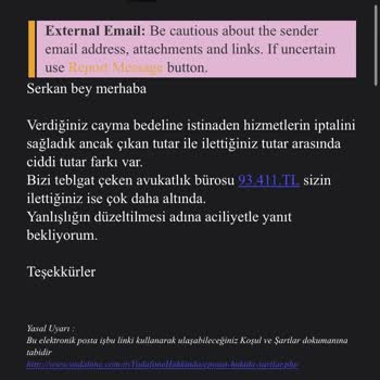 Vodafone Net Vodafone'un Hatalı Cayma Bedeli Ve Mağduriyet Yaratması