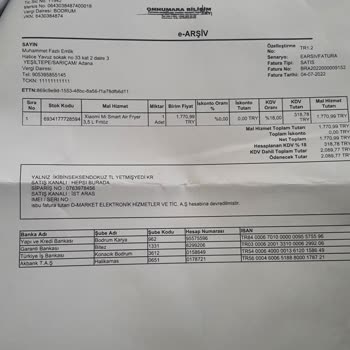 Hepsiburada Xiaomi Fritöz Bozuldu E1 Hatası Veriyor