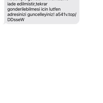Kargo Adına Gönderilmiş Şüpheli Mesaj
