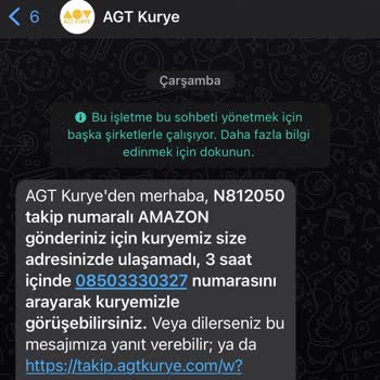 AGT Kurye Kargo Teslimi Yapmıyor