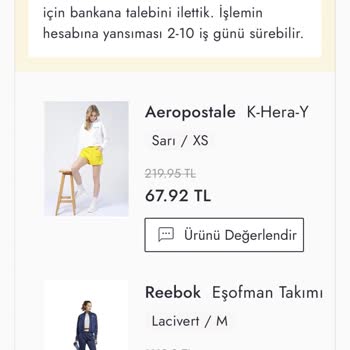 Boyner İademi Eksik Yaptı