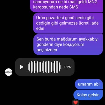 Demirci Brothers Ürünlerin Yanlış Gönderilmesi Sebepsiz Yere Ürünü Göndermeme