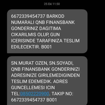 PTT Kargo Kredi Kartımı Teslim Etmemektedir.
