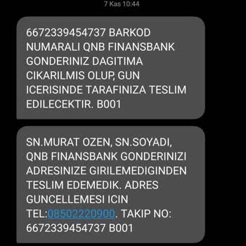 PTT Kargo Kredi Kartımı Teslim Etmemektedir.
