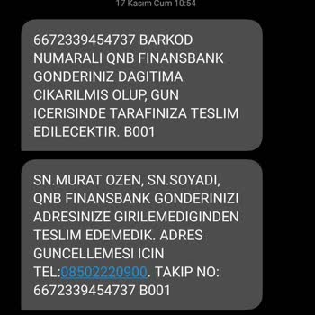 PTT Kargo Kredi Kartımı Teslim Etmemektedir.