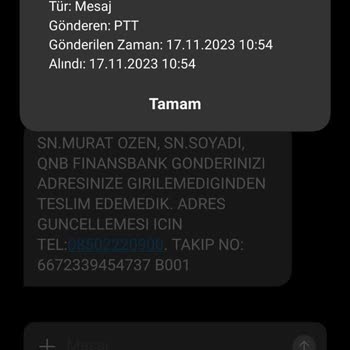 PTT Kargo Kredi Kartımı Teslim Etmemektedir.