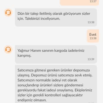 Trendyol, İadesini Kabul Etmeyen Ürünlerimi Tarafıma Göndermemektedir!