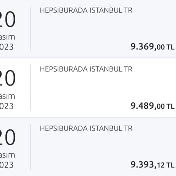 Hepsiburada Bilgim Dışında Kredi Kartımdan İnternet Alışverişi Yapılması.