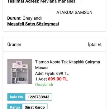 A101 Siparişim Gelmedi, İptal Ettim Onaylanmadı