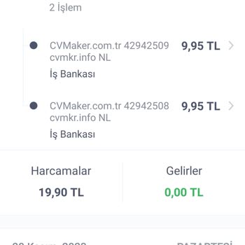 Cvmaker.com.tr CV İndirme Sorunu Ve Mağduriyetim