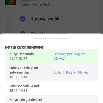 hepsiJET Gitmeyen İade Kargosu