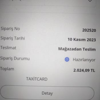 Gencallar 10.11.2023 Tarihinde Verdiğim Sipariş Ulaşmadı