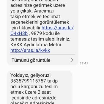 Aras Kargo Kargomu Teslim Etmiyor