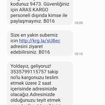 Aras Kargo Kargomu Teslim Etmiyor