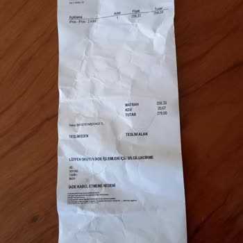 Hedefim Eczacılık ve Sanal Mağazacılık Sipariş Teslim Edilmedi.