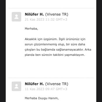 Vivense 2 Aydır Gerekçesiz Teslim Edilmeyen Sipariş