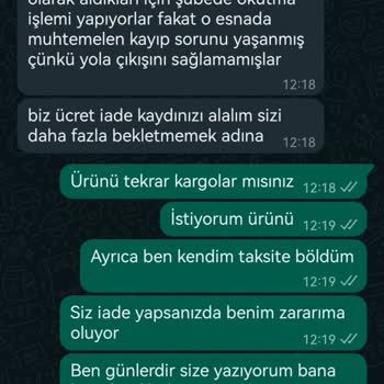 Hepsi Moda Dönüş Yapmıyor Paramı Ödememe Rağmen Kargomu Çıkarmıyor