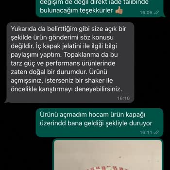 Supplementler.com 'un Gönderdiği Ayıplı Ürüne Karşı Tavrı
