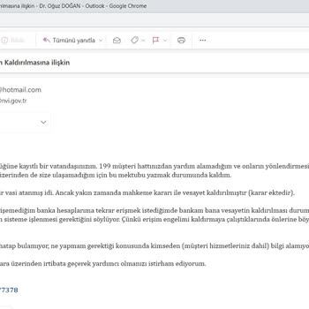 Nüfus Müdürlüğü Vesayeti Kaldıran Mahkeme Kararını Niçin Uygulamıyor?!