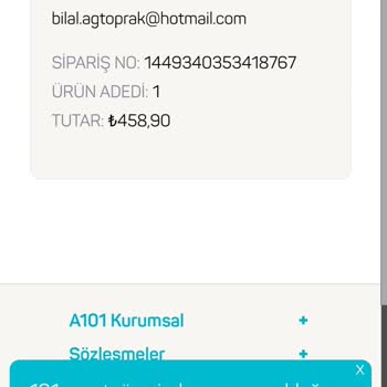 A101 Kırık Ürün Gönderdi