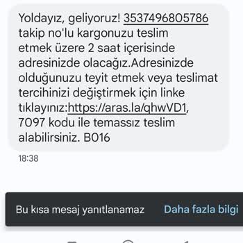 Aras Kargo Teslimat Yapmaması Müşteriyi Mağdur Bırakması