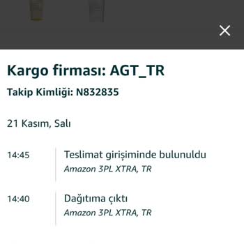 AGT Kargo Firmasi Amazon Alışverişi