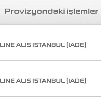 Enpara Kk Provizyonda Bekletilen İadeler